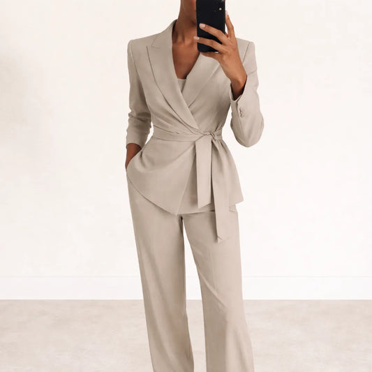 Wynn | Tie-Waist Blazer and Trousers Set, product image 2