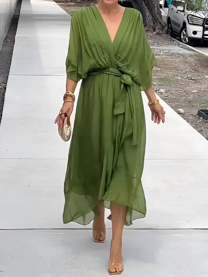 Maxi Dress | Women's Wrap Elegant Seraphina Laurent