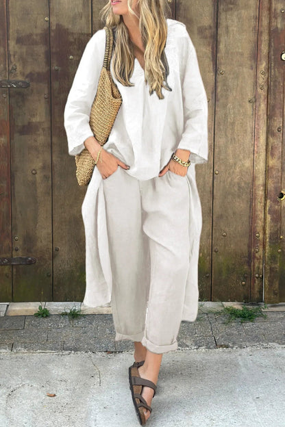 Two Piece Set | Women's Linen Tara Murphy