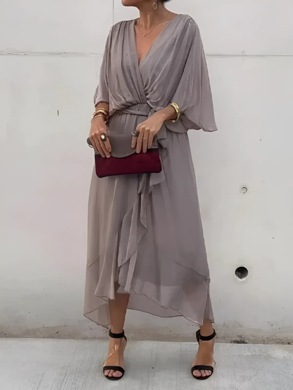 Maxi Dress | Women's Wrap Elegant Seraphina Laurent