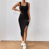 Maxi Dress | Women's Side-Slit Fitted Dylan, product image 1