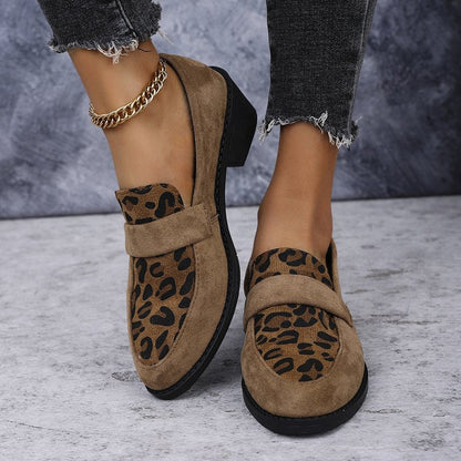 Loafers | Women's Suede Leopard Print Remy