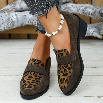 Loafers | Women's Suede Leopard Print Remy