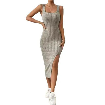 Maxi Dress | Women's Side-Slit Fitted Dylan, product image 5