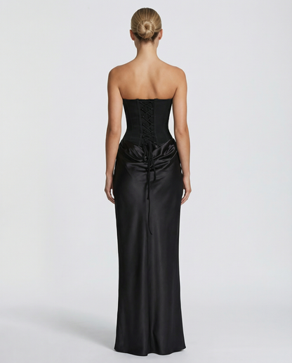 Maxi Dress | Women's Satin Corset Vivienne Moretti
