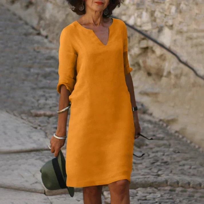 Summer Dress | Women's V-Neck Elegant — product view 5