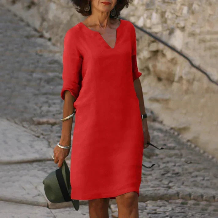 Summer Dress | Women's V-Neck Elegant — product view 12