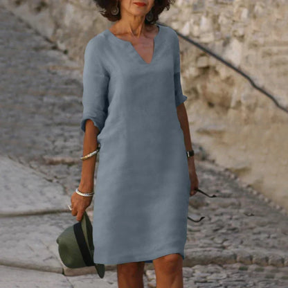 Summer Dress | Women's V-Neck Elegant — product view 11