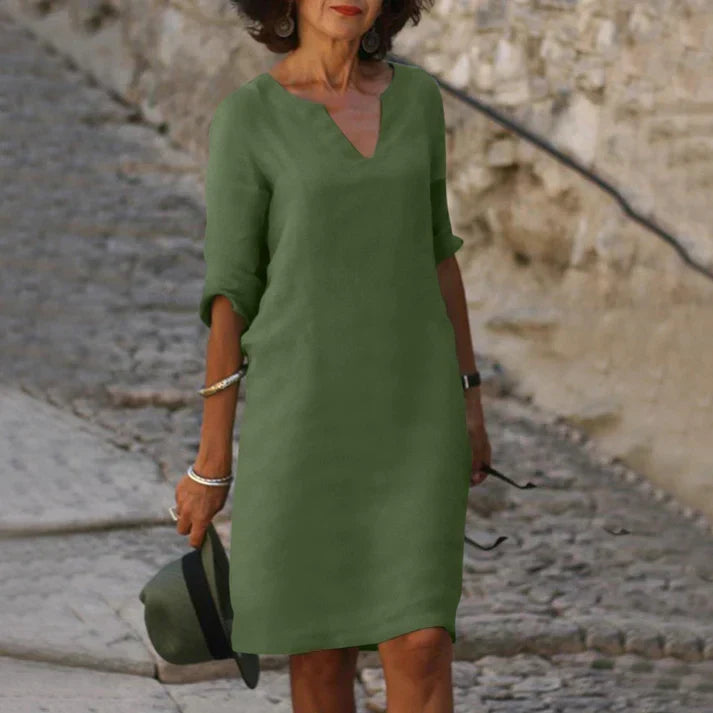Summer Dress | Women's V-Neck Elegant — product view 7