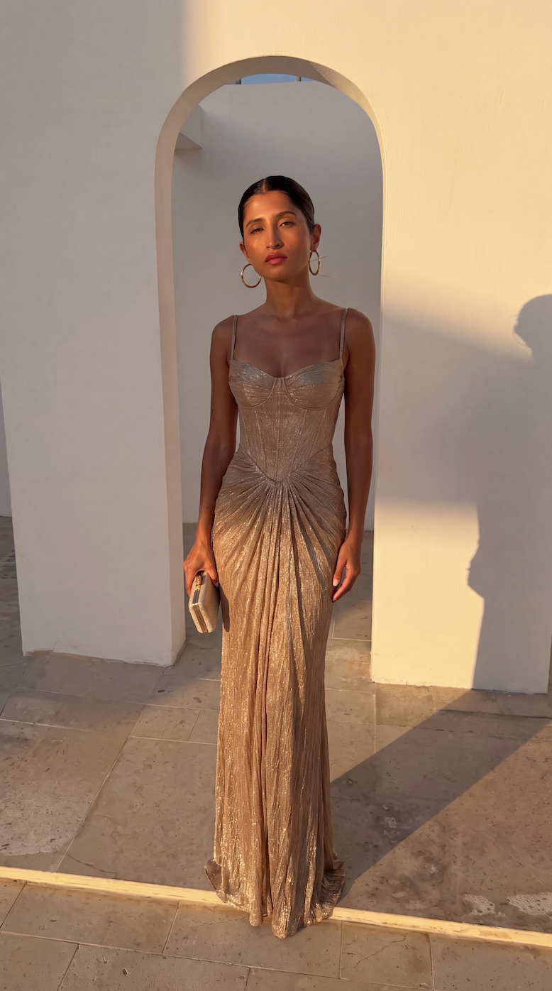 Genevieve | Corset-Bodice Maxi Dress