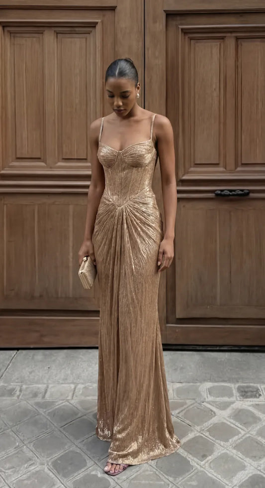 Genevieve | Corset-Bodice Maxi Dress, product image 1