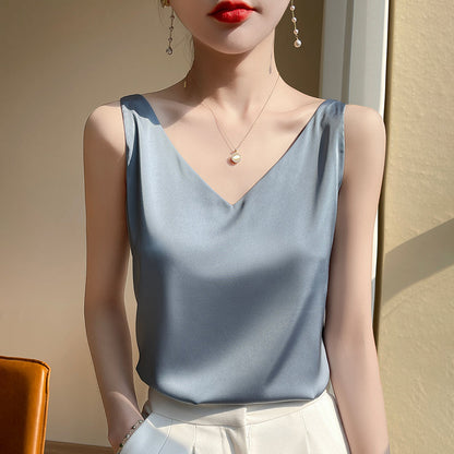 Sleeveless Top | Women's Everyday Satin Mia