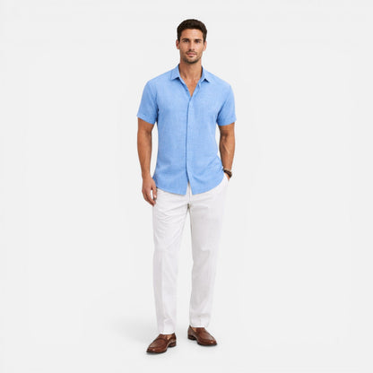 Breezy Men's Breathable Short-Sleeve Summer Shirt — product view 1