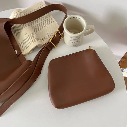 Shoulder Bag | Women's Buckle-Strap Design — product view 3