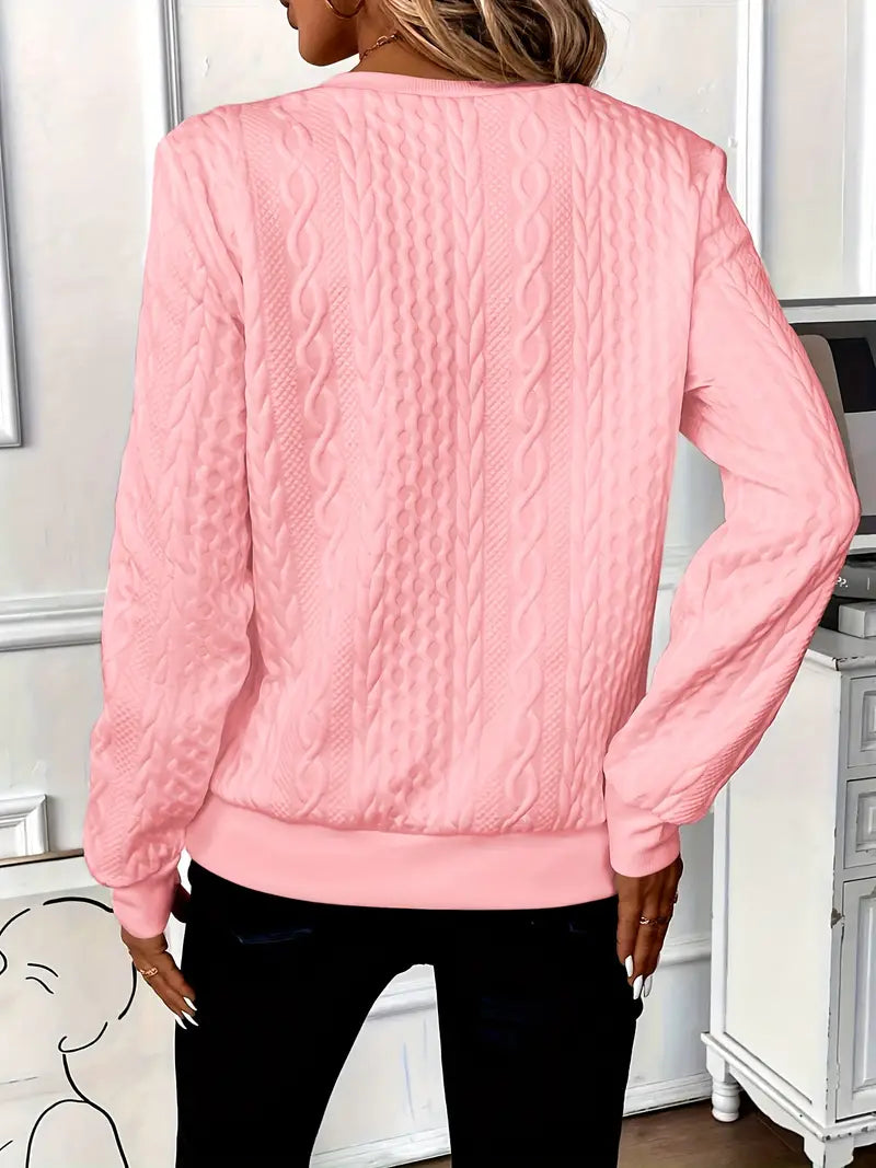 Isla | Women's Half-Zip Cable Knit Jumper