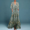 Eleanor | Women's Floral-Embroidered V-Neck Maxi Dress – product image 1