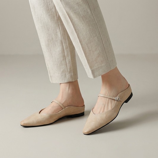 Refined Women's Pointed-Toe Slingback Ballet Flats — product view 1