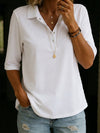 Harlow | Knit Polo V-Neck Top